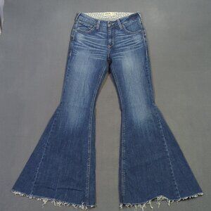 Ariat Jeans Women's 28S Blue R.E.A.L. Kalani High Rise Extreme Flare Denim